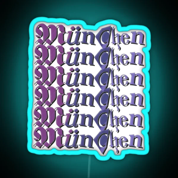 Munich Purple RGB Neon Sign