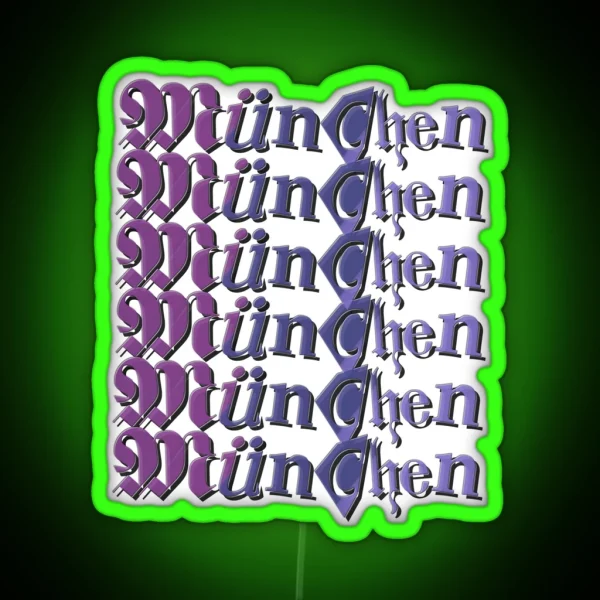 Munich Purple RGB Neon Sign