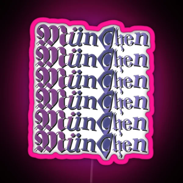 Munich Purple RGB Neon Sign