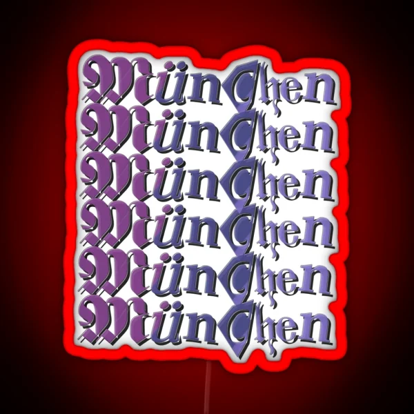 Munich Purple RGB Neon Sign