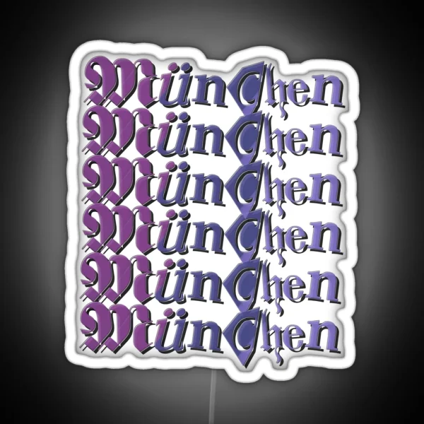 Munich Purple RGB Neon Sign