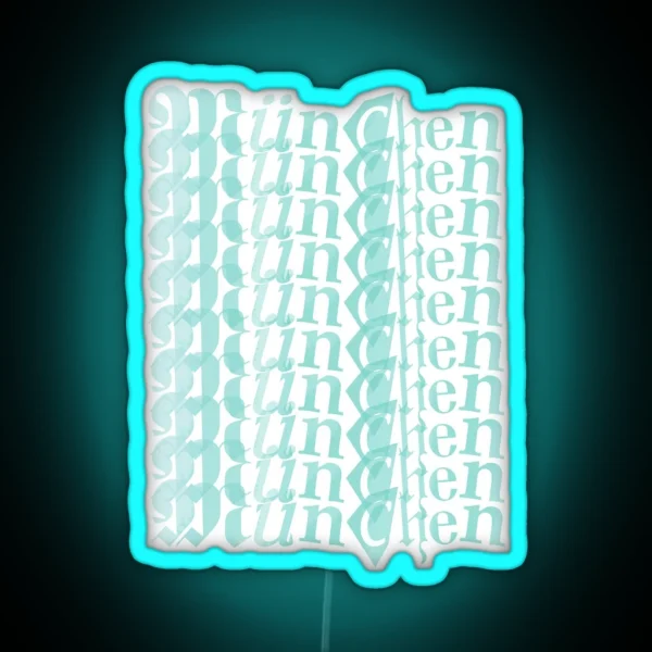 Munich Watercolor RGB Neon Sign