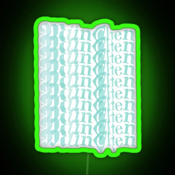 Munich Watercolor RGB Neon Sign