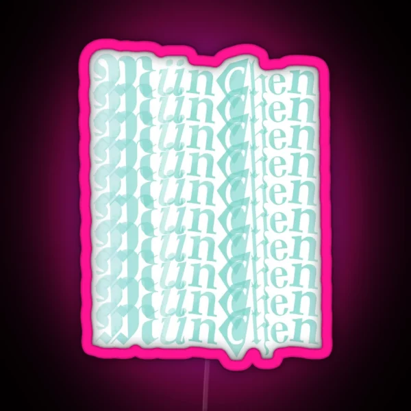 Munich Watercolor RGB Neon Sign