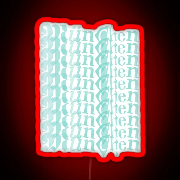 Munich Watercolor RGB Neon Sign