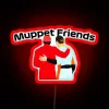 neon rgb muppet friends sign in red