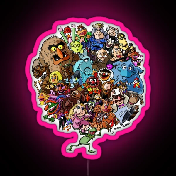 Muppets World Of Friendship RGB Neon Sign