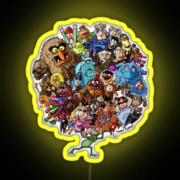 Muppets World Of Friendship RGB Neon Sign