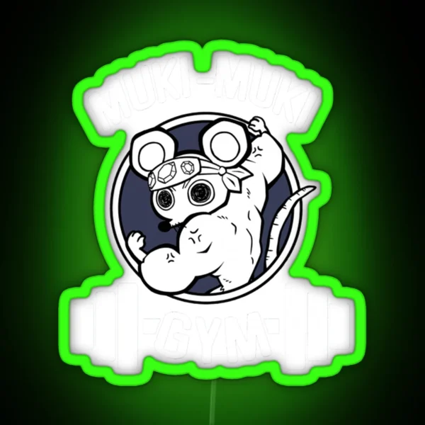 Muscle Mice Gym RGB Neon Sign