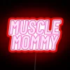 muscle mommy neon sign rgb red