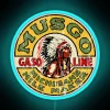 gasoline rgb neon sign blue