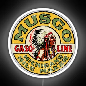 Musgo Gasoline RGB Neon Sign