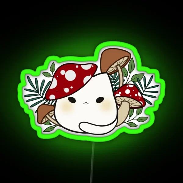 Mushroom Cat RGB Neon Sign