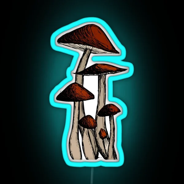 Mushroom Family RGB Neon Sign