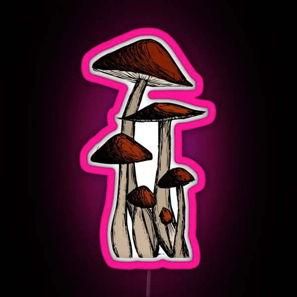 Mushroom Family RGB Neon Sign