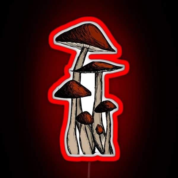 Mushroom Family RGB Neon Sign