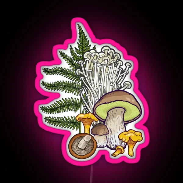 Mushroom Forest RGB Neon Sign