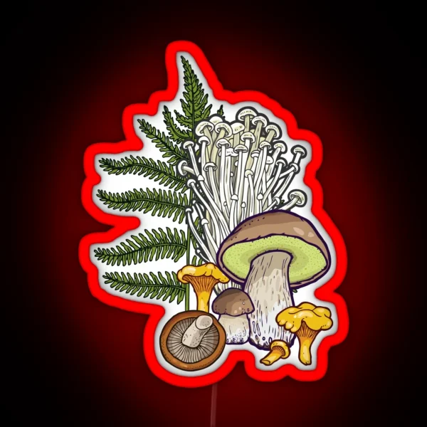 Mushroom Forest RGB Neon Sign