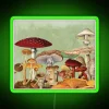 mushroom-garden-vibrant-neon-fungus-green-forest