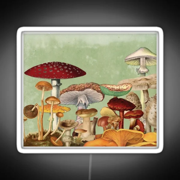 Mushroom Garden Fungus Forest RGB Neon Sign