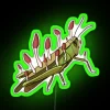 Mushroom and Grasshopper RGB Neon Sign - Neon Green