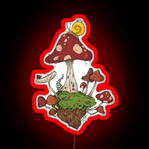 Mushroom Land RGB Neon Sign