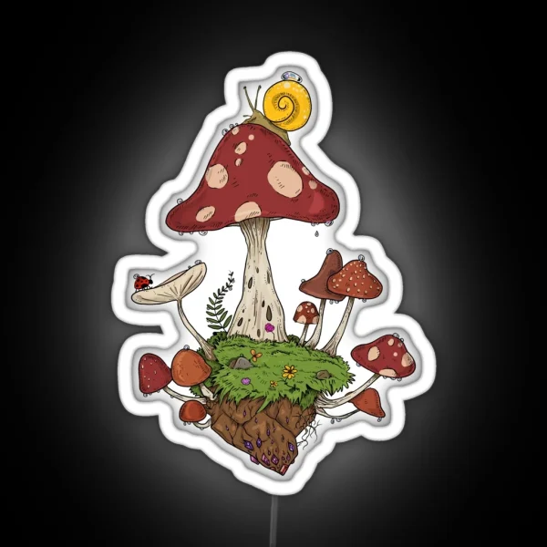 Mushroom Land RGB Neon Sign