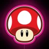 Neon Mushroom RGB Sign in Pink
