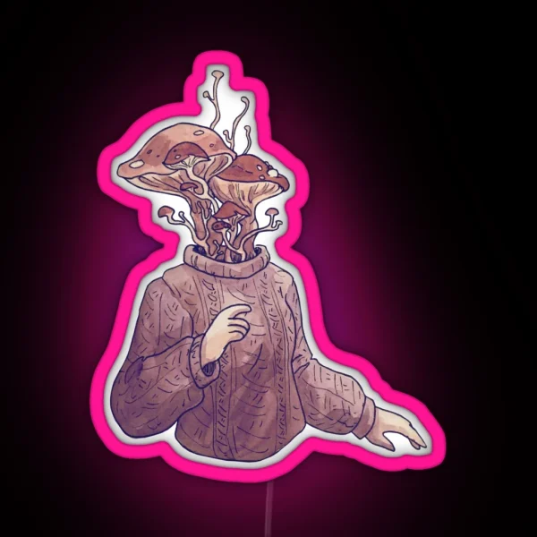 Mushroom Sweater RGB Neon Sign