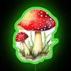 watercolor mushrooms hydro led clipart forest rgb neon