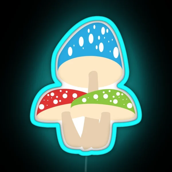 Mushrooms RGB Neon Sign