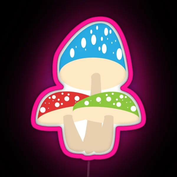 Mushrooms RGB Neon Sign