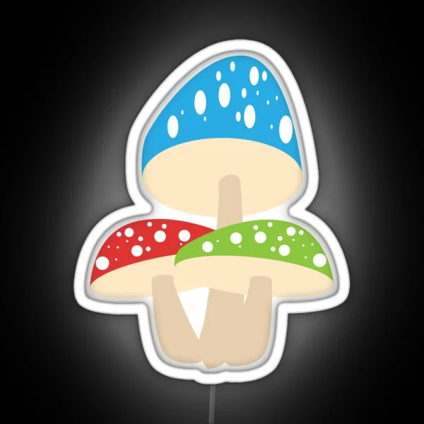Mushrooms RGB Neon Sign