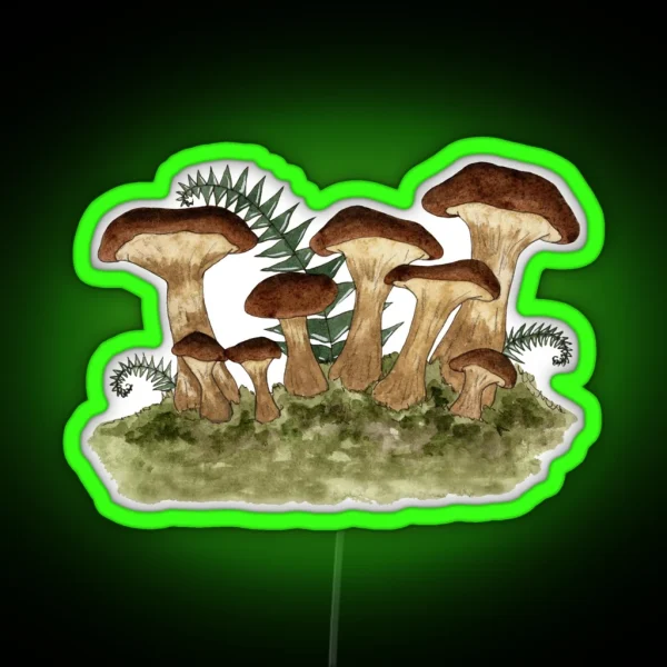 Mushrooms RGB Neon Sign