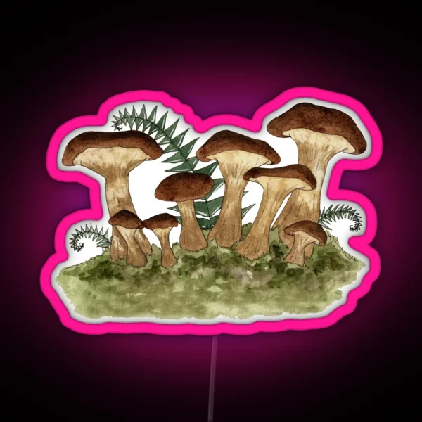 Mushrooms RGB Neon Sign