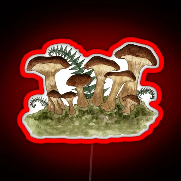 Mushrooms RGB Neon Sign