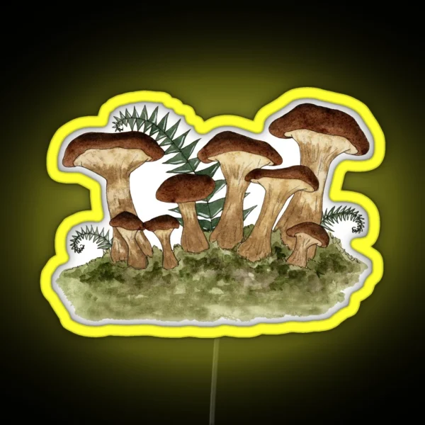 Mushrooms RGB Neon Sign
