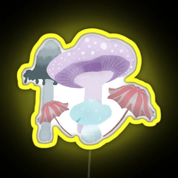 Mushrooms RGB Neon Sign