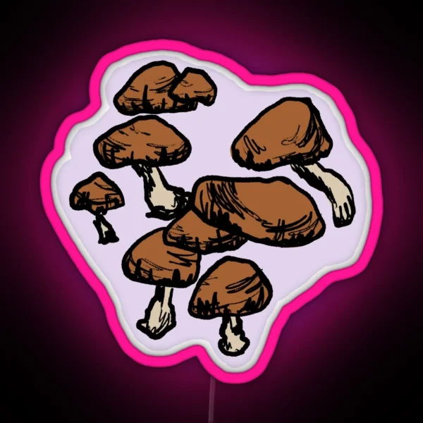 Mushrooms RGB Neon Sign