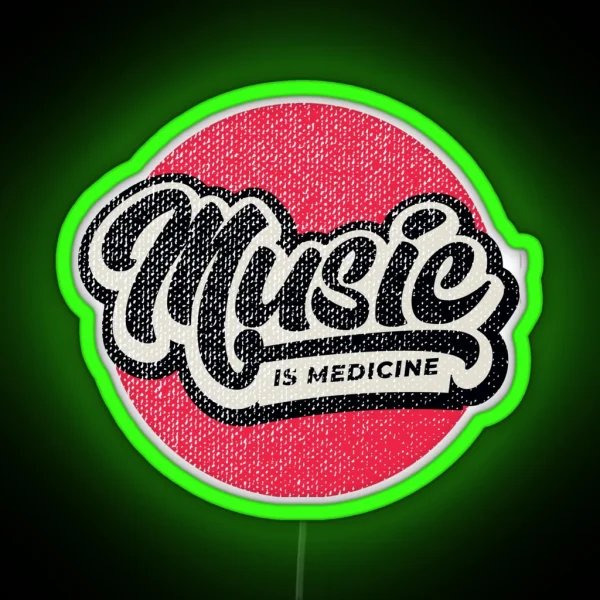Music Is Medicine RGB Neon Sign