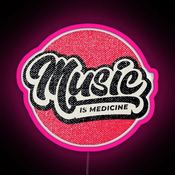 Music Is Medicine RGB Neon Sign