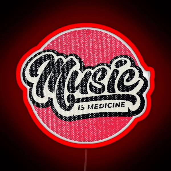 Music Is Medicine RGB Neon Sign