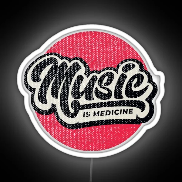 Music Is Medicine RGB Neon Sign