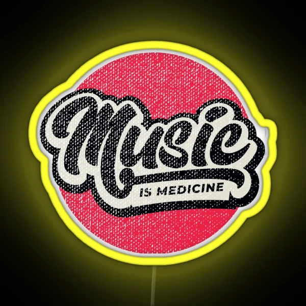 Music Is Medicine RGB Neon Sign