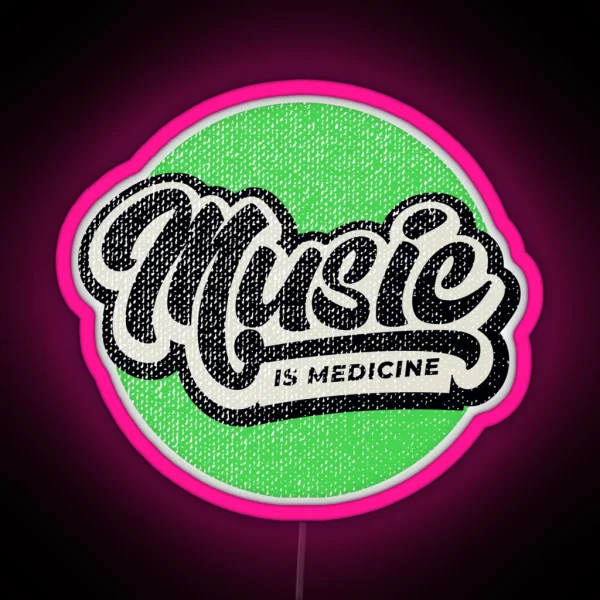 Music Is Medicine RGB Neon Sign