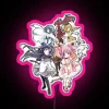 vintage retro music gift neon sign for puella magi madoka magica fans in pink