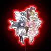 RGB Neon Sign Featuring Vintage Retro Style Music-Themed Design Inspired by Puella Magi Madoka Magica - Ideal Gift for Ani...