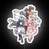 vintage retro music neon sign featuring puella magi madoka magica - perfect gift for music fans rgb 40409 white.