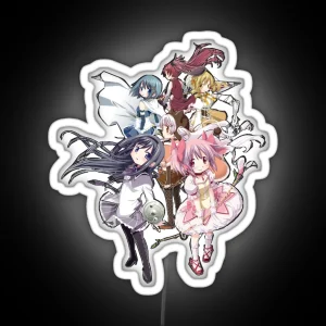 Music Vintage Retro Puella Magi Madoka Magica Gifts For Music Fans RGB Neon Sign