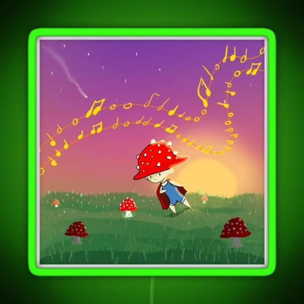 Musical Muscaria RGB Neon Sign